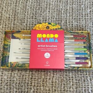 7pc Artist Paintbrush Set - Mondo Llama‎